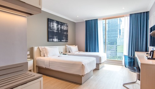 Habitación ejecutiva con 2 camas individuales