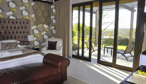 Habitación panorámica, 1 cama de matrimonio grande, vistas a la piscina (Luxury)