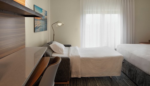 Estudio, 1 cama de matrimonio grande con sofá cama