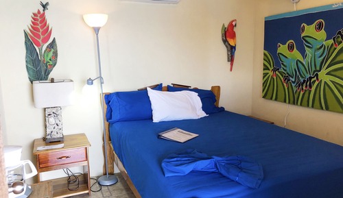 Cabaña panorámica, 2 camas de matrimonio, vistas al mar