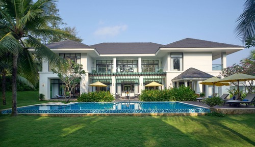 Villa presidencial, varias camas, frente a la playa (President)