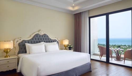 Habitación Deluxe, 1 cama de matrimonio grande, vistas al mar