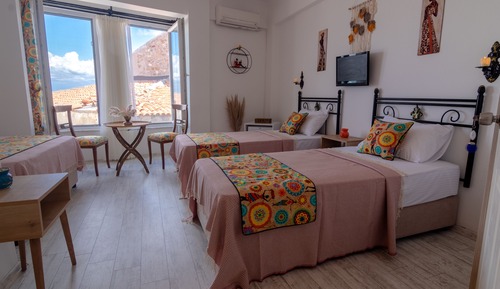 Habitación familiar, vistas al mar