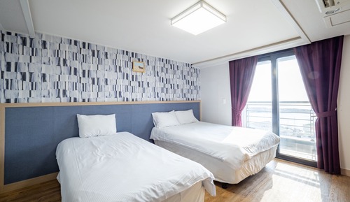 Habitación Deluxe con 2 camas individuales, vistas al mar
