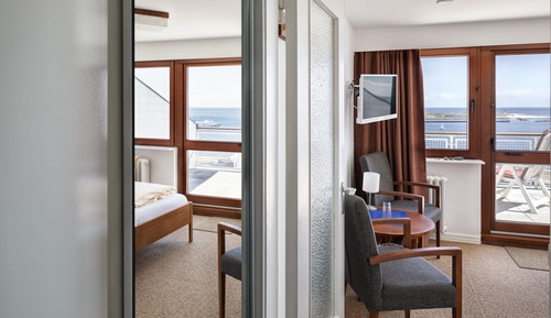 Habitación Deluxe doble, balcón, vistas al mar