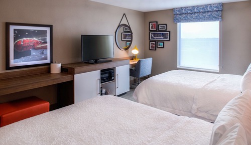 Habitación, 2 camas de matrimonio, no fumadores, frigorífico y microondas