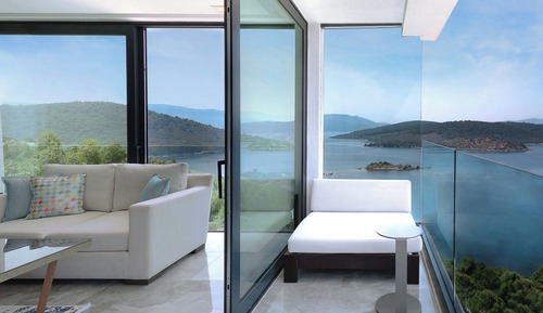 Suite, 1 cama de matrimonio grande, no fumadores, vistas al mar (Balcony)