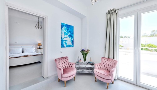 Habitación triple, vistas al jardín