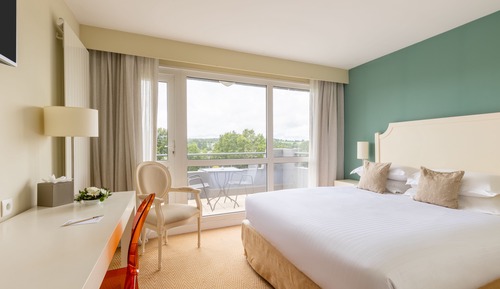 Habitación Deluxe, 1 cama de matrimonio, terraza, vistas al lago