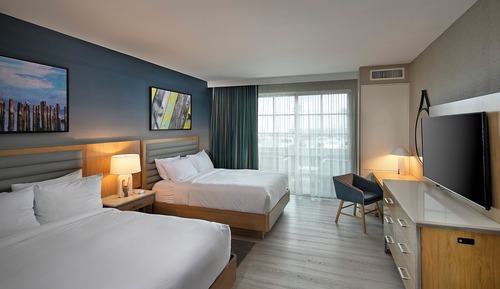 Habitación Deluxe, 2 camas de matrimonio, balcón