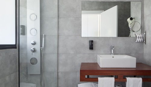 Habitación estándar doble, terraza, vistas parciales al mar (90 min gratis de acceso al spa por día)
