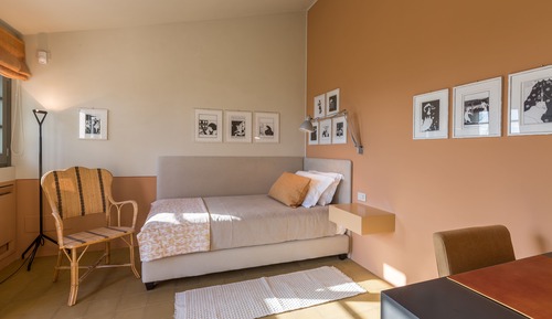 Habitación individual Deluxe, 1 cama individual, patio, en edificio anexo