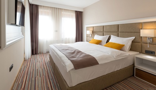 Suite Deluxe, 1 cama de matrimonio grande con sofá cama, no fumadores, balcón