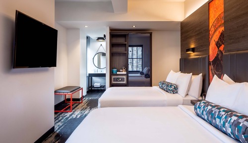 aloft, Habitación, 2 camas de matrimonio, no fumadores, en esquina