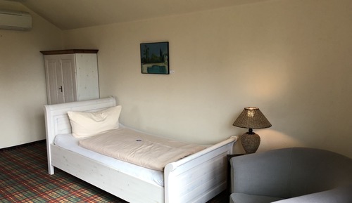 Habitación estándar con 1 cama doble o 2 individuales, vistas al jardín