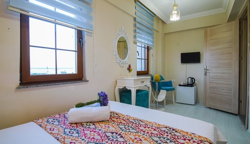 Habitación económica doble, vistas al mar