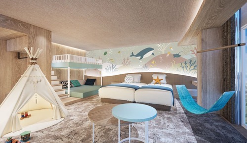 Habitación Premier con 2 camas individuales, no fumadores, vistas al mar