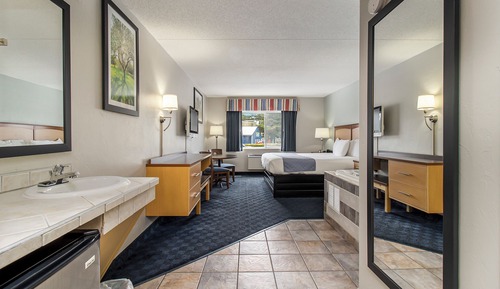 Habitación estándar, 1 cama de matrimonio grande, bañera de hidromasaje