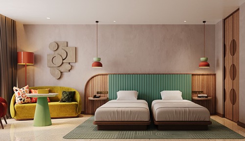 Habitación, 2 camas individuales (Neighborhood View)