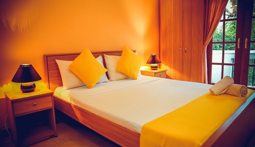 Habitación Deluxe doble, 1 cama doble, fumadores, vistas al jardín