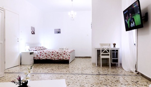 Habitación, 1 cama de matrimonio con sofá cama