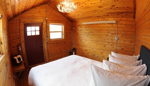 Cabaña Confort, 1 cama de matrimonio, baño compartido, vistas a la montaña
