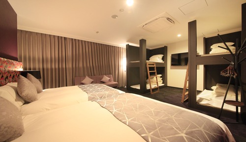 Habitación Premium, no fumadores (2 Double Bed, Extrabed for 5th Adult)