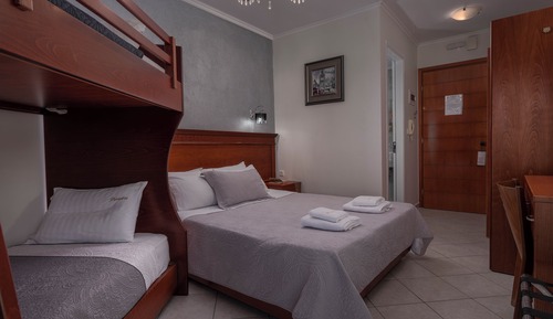 Habitación familiar, vistas al mar