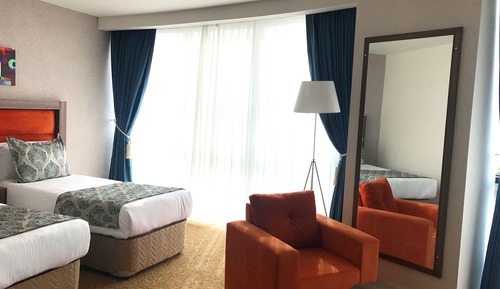 Habitación estándar con 2 camas individuales, vistas a la ciudad