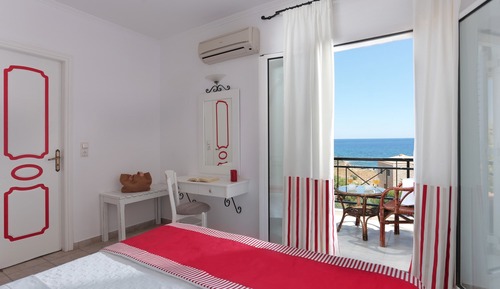 Habitación estándar doble, balcón, vistas al mar