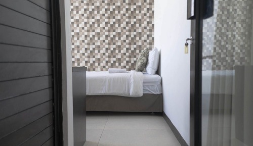 Habitación individual básica, 1 cama individual, vistas al patio