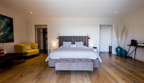 Suite Premium, 1 cama de matrimonio grande, piscina privada, mirando al mar