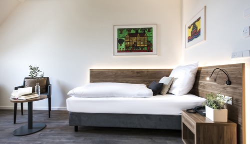 Habitación individual, vistas al patio