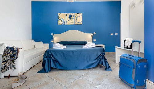 Habitación doble, patio (Rosa Blu)