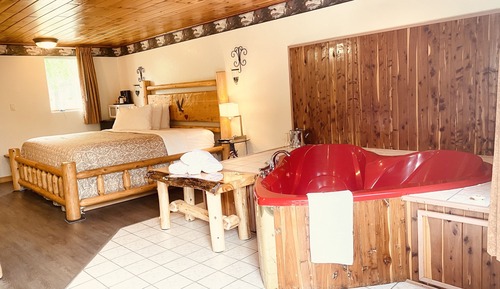 Habitación, 1 cama de matrimonio grande, bañera de hidromasaje