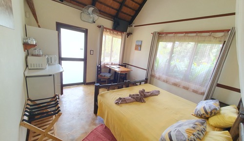 Habitación económica doble, 1 habitación, frigorífico, junto a la piscina