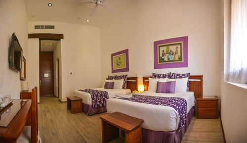 Habitación, 2 camas de matrimonio