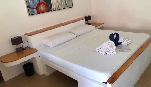 Habitación estándar, 1 cama de matrimonio grande, patio, en la zona del jardín