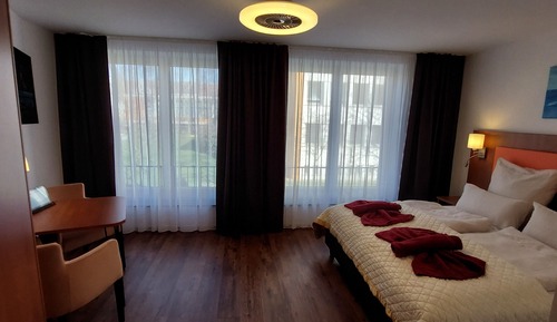 Habitación Confort con 1 cama doble o 2 individuales, no fumadores, materiales antialérgicos