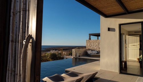 Habitación doble, piscina privada, vistas al mar