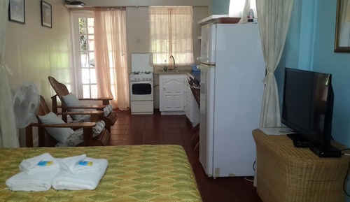 Estudio, 1 cama doble, cocina básica