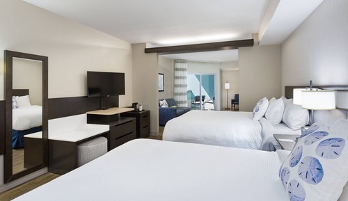 Habitación, 2 camas de matrimonio, balcón