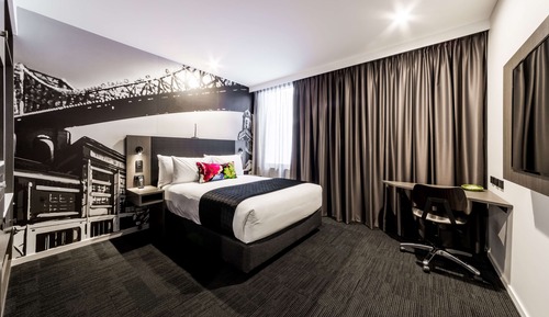 Habitación estándar doble, 1 cama de matrimonio, en la zona del patio