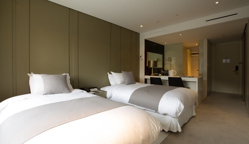 Habitación Deluxe con 2 camas individuales, vistas a la montaña