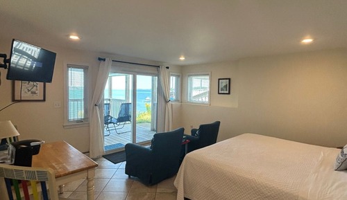 Habitación estándar, 1 cama de matrimonio grande, balcón, vistas al mar