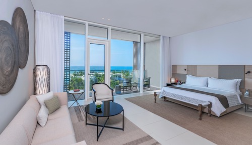 Habitación Premier con 2 camas individuales, terraza, vistas al mar