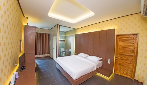 Habitación estándar doble, 1 cama de matrimonio grande, no fumadores, baño privado