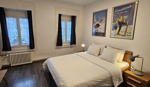 Habitación doble, vistas al río, junto a la montaña