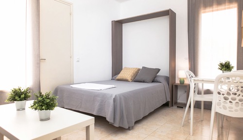 Estudio, terraza