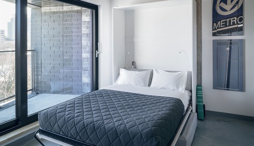 Estudio, 1 cama de matrimonio grande